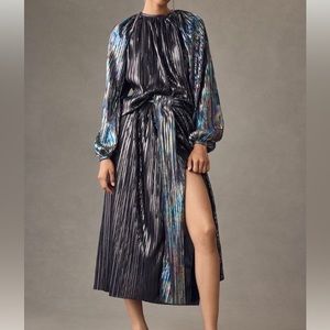 Sabina Musayev Shannon Iridescent Midi Skirt